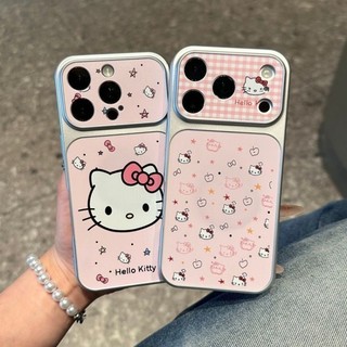 Phim Hoạt Hình Màu Hồng KT Cathead Trường Hợp Điện Thoại Cho iPhone 17 16 15 14 13 12 11 Pro Max 16 15 14 Plus