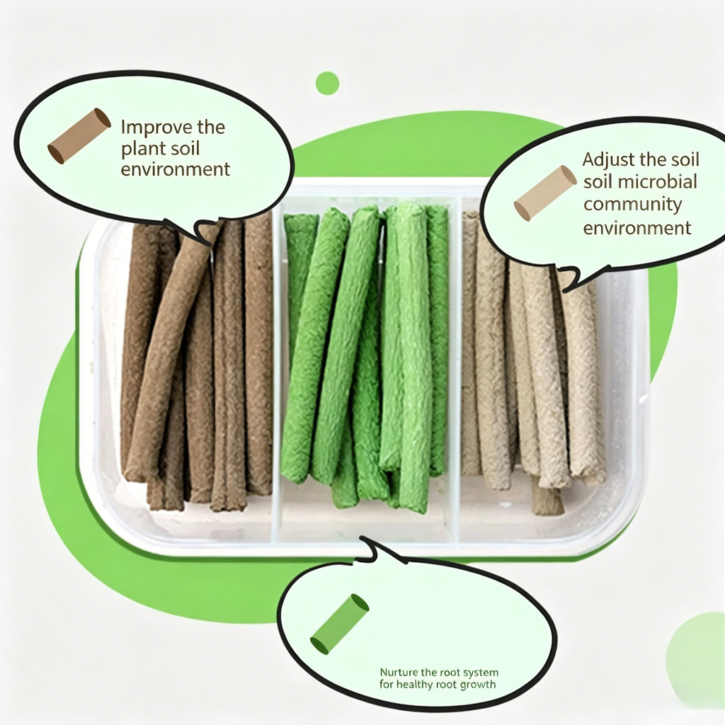 Gậy phân bón thực vật trong vườn 30 / 100 CÁI Chất vi sinh màu Rễ thanh dinh dưỡng để chăm sóc đất