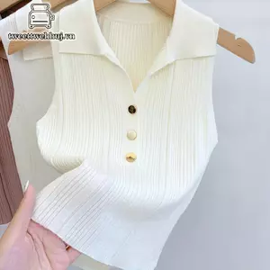 Nhíp Thời Trang Thường Ngày Màu Trơn Gợi Cảm Đi Lại Nút Ngọt Ngào Ve Áo Vest Nữ VN