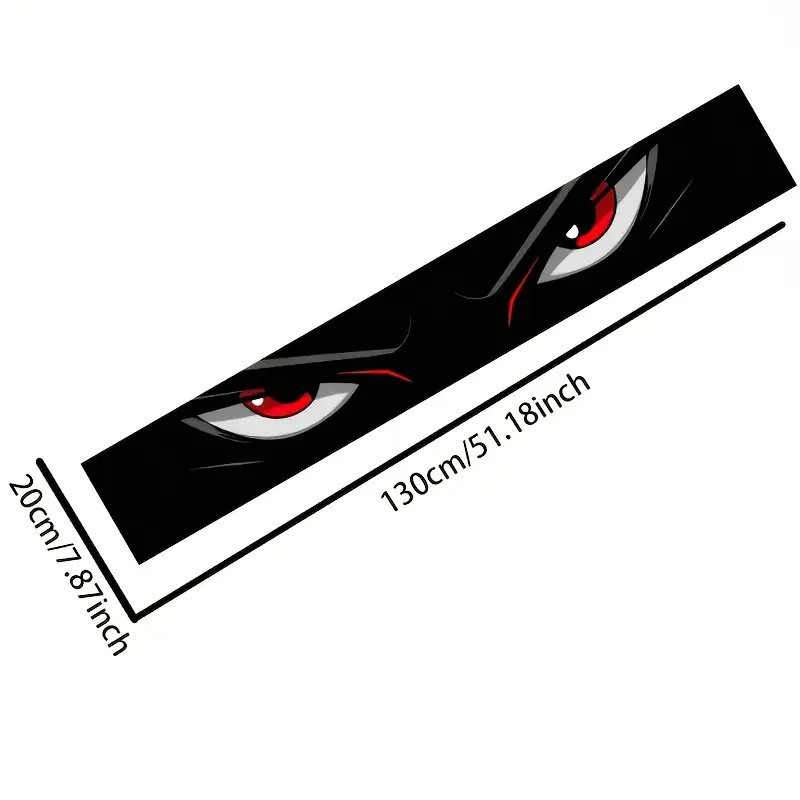XE WINDSHIELD EYE STICKER 1Pc Chống Trầy Xước Chống Thấm Nước Tự Dính Họa Tiết Sống Động Dễ Dàng Dán Kiểu Dáng Bên Ngoài Có Thể Tháo Rời Phụ Kiện Trang Trí Tự Động