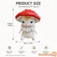 Tượng Nấm Vườn Mini Sáng Tạo Nhựa Dễ Thương Trang Trí Hình Yêu Tinh Đồ Trang Trí Cho Sân Bãi Cỏ