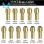 Bộ 16 mũi khoan Chuck Collet, Bộ mũi khoan 1 / 32 đến 1 / 8 inch với 11 chiếc Collet bằng đồng thau, 3 chiếc Chuck, 2 chiếc cờ lê