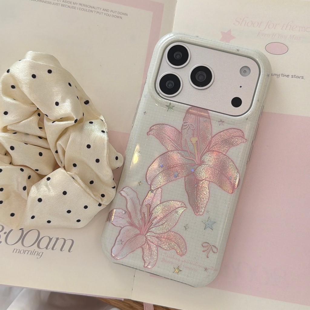 Ốp Điện Thoại Star Lily Cho IPhone 17 Pro Max 17Air 16 15 14 13 Vỏ Bảo Vệ Chống Sốc