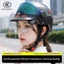 QMP 3C Được Chứng Nhận Xe Điện Chống Nắng Mũ Bảo Hiểm Nữ Mùa Hè Chống Nắng Thoáng Khí Không Áp Lực Tóc Nửa Hel