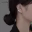 AqToCna 2 Chiếc Phong Cách Punk Kẹp Bông Tai Hình Học Đơn Giản Hợp Kim Xuyên Tai Miễn Phí Kẹp Để Đeo Hàng Ngày Món Quà Trang Sức AqToCna