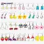 AN.MART 1 Cặp Bông Tai Thả Nhựa Handmade Dễ Thương Bông Tai Cho Nữ Bé Gái Hoạt Hình Ngộ nghĩnh Động Vật Thỏ Du Tai Xuyên Trang Sức Quà Tặng VN