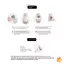 4 Tờ Halloween Vết Thương Bruising Hình Xăm Tạm Thời Cosplay Chống Thấm Nước Cánh Tay Mắt Cá Chân Hình Xăm Hình Xăm Giả Lâu Dài Mới