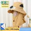 GHX Quạt Kép Chạy Bằng Năng Lượng Mặt Trời Mũ Chống Nắng Vành Rộng Có Thể Điều Chỉnh Cho Cắm Trại Ngoài Trời Làm Vườn Giữ Thoáng Mát Cả Ngày VN