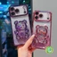 Ốp Điện Thoại Lấp Lánh Có Chân Đế Cho iQOO Neo 11 10 9 9S Pro Plus 8 Pro 7 SE 5 SE Z7i Z6X Z5 Z3 4G 5G Vỏ Mềm Trong Suốt Gấu Dễ Thương
