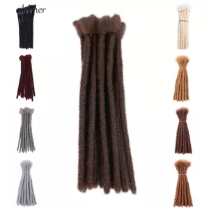 DELMER 10 Dây Dreadlocks Mở Rộng, Afro Dreads Móc Bím Tóc Mở Rộng, Tự Nhiên Handmade Dày Tổng Hợp Kinky Bện Dành Cho Nữ / Nam
