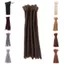 DELMER 10 Dây Dreadlocks Mở Rộng, Afro Dreads Móc Bím Tóc Mở Rộng, Tự Nhiên Handmade Dày Tổng Hợp Kinky Bện Dành Cho Nữ / Nam