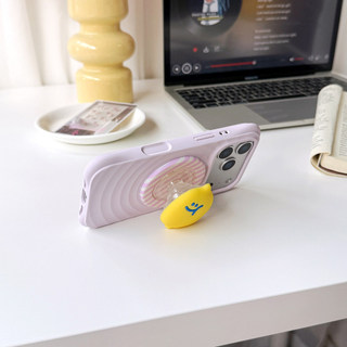 Ốp Bảo Vệ Chân Đế Họa Tiết Chanh Sọc Cho iPhone 11 12 Pro Max 13 Pro 15 Pro Max 14 14 14 Pro Max 14 Pro 16 Pro Max 16 Plus 17 17 Pro Max Wave Case
