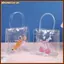 Túi Tote PVC trong suốt sang trọng AIHOM 1 chiếc có tay cầm dễ thương cho bữa trưa và đồ làm việc,