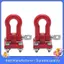 Kim Loại Leo Núi Kéo Móc Móc Khóa, Tời Còng Phụ Kiện Cho 1 / 10 RC Xe Bánh Xích Xe Tải D90 SCX10 Leo Xe, Đỏ