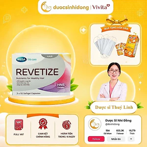 REVETIZE Mega We Care – Giảm rụng tóc, kích thích mọc tóc, tóc chắc khỏe - Hộp 30v