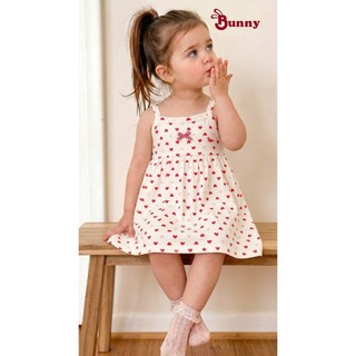 Váy 2 dây mùa hè chính hãng Bunnybaby chất thun cotton mềm mát cho bé 1-5 tuổi Bubbybaby-GV
