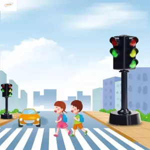 Mô hình đèn giao thông ZENZON, Đèn giao thông mini LED bằng nhựa, Đồ chơi mô hình đèn giao thông Hệ thống quang học Acousto Mô hình giáo dục sớm mini Đồ chơi giáo dục đèn đường