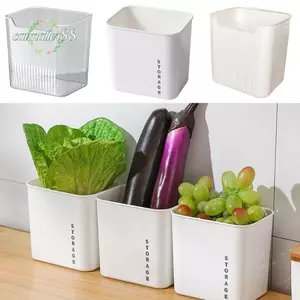 Giá sắp xếp tủ lạnh CATMALLER88, Hộp lưu trữ tủ lạnh có thể xếp chồng lên nhau tiết kiệm không gian, Hộp đựng tủ lạnh đa chức năng làm dày dung tích lớn Thùng đựng đồ nhà bếp
