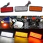 Xe Máy Retro Sửa Đổi Xe Điện Bàn Đạp Ngang LED Phản Quang Biến Tín Hiệu Phanh Đèn Đuôi Đèn Ký Hiệu