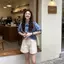 Áo sơ mi Denim giả phong cách Hồng Kông mùa hè Thiết kế phong cách mới Áo sơ mi dáng rộng phù hợp
