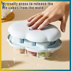 BVY Sử Dụng Tại Nhà Khuôn Mini Cho Tủ Lạnh Thiết Kế Báo Chí Khay Mini Không Sti Cho Đồ Uống Lạnh Văn Phòng Nhà Bếp.