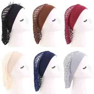 Lưới Tóc DELMER Lưới, Dây Rộng Co Giãn Móc Tóc Ngáy, Mũ Tóc Giả Thời Trang Nắp Đầu Mũ Ngủ Chăm Sóc Tóc Mũ Ngủ Nữ