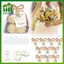 SWEET 10 Chiếc Quà Lưu Niệm Đám Cưới Cho Khách Nơ Chữ Thập Thổ Cẩm Túi Quà Tặng Cảm Ơn Bạn Thẻ Cô Dâu Tắm Đính Hôn Trang Trí Tiệc n