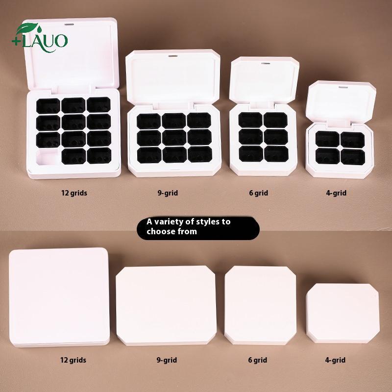 Springevenstar 4 / 6 / 9 / 12 Lưới Hộp Đựng Từ Tính Rỗng Cho Móng Tay Làm Móng Tay DIY Tranh Nhanh Gel Chắc Chắn UV Varnishes Ombre Gel Sơn Móng Tay Springevenstar
