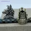 Ai Cập Cổ Đại Thần Chết Jaal Đầu Đồng Hạt DIY Paracord Dệt Dây Mặt Dây Trang Sức Phụ Kiện Ngoài Trời MỚI