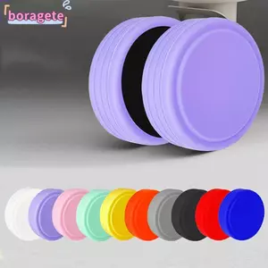 Nhẫn bảo vệ bánh xe vali BORAGETE bằng silicone, chống sốc, giảm tiếng ồn, chống trượt, hạn chế mòn bánh, phụ kiện cho bánh xe hành lý khi du lịch