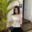 Áo thun ngắn tay một vai ren rỗng dành cho nữ mùa hè Pure Desire Sexy Slim-Fit Bott