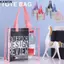 Túi Tote KANGN, Túi Mua Sắm Mỹ Phẩm PVC Trong Suốt, Túi Đựng Thạch Ô Tô Dung Tích Lớn Bằng Nhựa