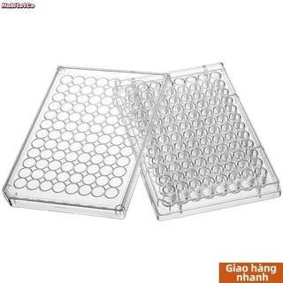 [Hàng về] HABITATCO 1 / 5 Đĩa nuôi cấy mô, Dụng cụ thí nghiệm bằng nhựa, Phòng thí nghiệm đĩa Petri đáy phẳng 96 giếng bền bỉ