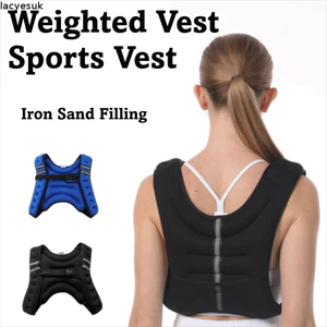 Áo vest có trọng lượng LACYESUK, Túi cát sắt có thể điều chỉnh đầy cát, Chạy bộ sức đề kháng đa kích thước Huấn luyện trọng lượng Tải trọng Áo vest Chạy bộ