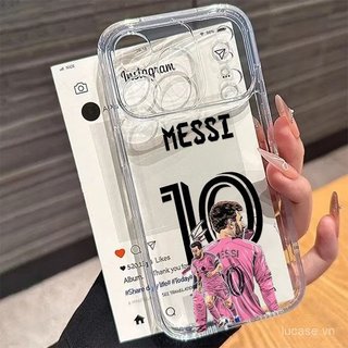 Ốp điện thoại trong suốt trong suốt không 10 Bóng Đá Màu Hồng Thích Hợp Cho iPhone 13promax 13 14 15 16 17 pro max 16pro 15promax 14promax xs xr 11promax Vỏ Silicon Linh Hoạt