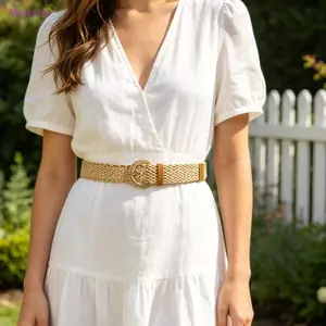Woke Thiết Kế Nghệ Thuật Thắt Lưng Cincher Với Khóa D-Circlet Mịn Dễ Mặc Hàng Ngày