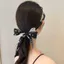 T Sang Trọng Tua Rua Ngọc Trai Organza Hoa Bện Kẹp Tóc Đầu Phong Cách Mới Răng Chống Trơn Trượt Băng Đô Nữ Phụ Kiện Tóc