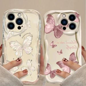 Ốp Điện Thoại Cho VIVO Y03 Y28S Y28 Y29 Y19S V30 Pro V30E Y36 Y27 Y100 Y31 Y31D Vỏ Thời Trang Hợp Thời Trang Bướm TPU Silicon Chống Sốc Họa Tiết Mềm Kem Vồng Cạnh