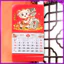 Lịch treo tường năm con cừu với các nhân vật phước lành Lễ hội mới Trang trí văn phòng Trang trí tiệc Cung hoàng đạo