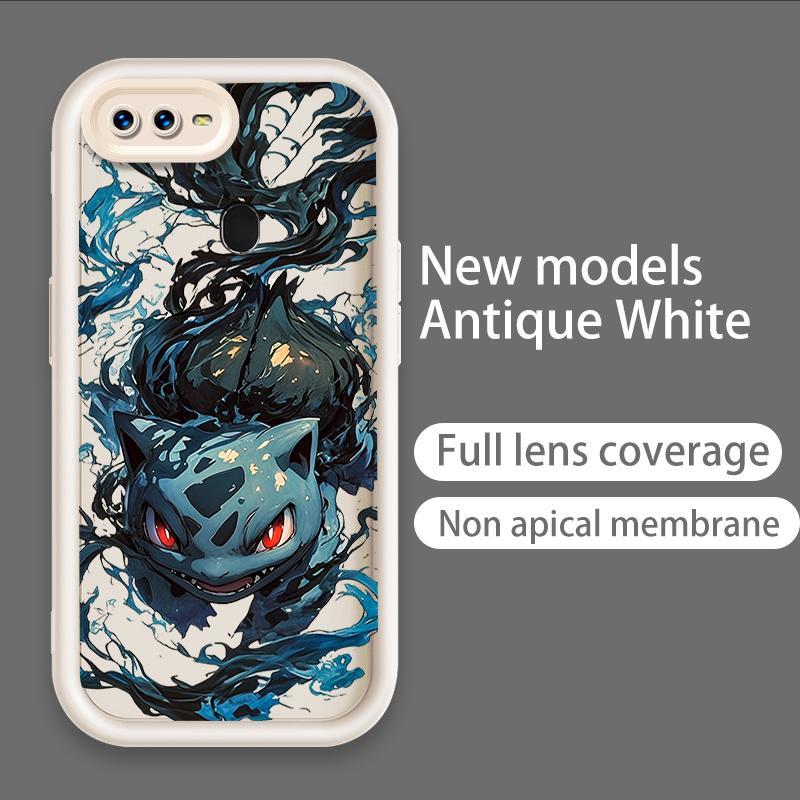 Ốp Lưng Cho OPPO A5S A7 A12 A11K Hoạt Hình Silicone Bé Gái Mềm TPU Pikachu Bulbasaur Pokémon Angel Eye Vỏ Điện Thoại Chống Sốc