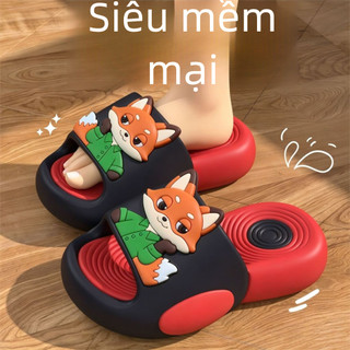 Dép lê hoạt hình cho bé trai bé gái - Đế EVA mềm chống trượt, dép đi trong nhà mùa hè