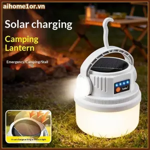 AIHOM USB Sạc Năng Lượng Mặt Trời LED Cắm Trại Đèn Lồng Lumen Cao Ngoài Trời Chống Thấm Nước Cho Khẩn Cấp Đi Bộ Đường Dài Câu Cá Du Lịch,