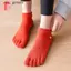 GAVESTO Cotton Bọc Toàn Bộ Năm Ngón Tất, Tất Tập Yoga Khiêu Vũ Keo Chống Trượt Cotton, Hấp Thụ Mồ Hôi Và Thoáng Khí Mềm Mại Và Thân Thiện Với Da Ấm Áp Pilates Tập Thể Dục Và Thể Dục Tất