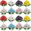 {WELV}Artificial Morning Glory Lifelike Design Details Vibrant Color Retention