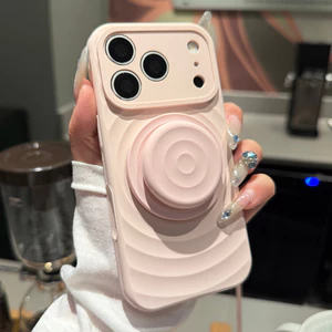 Ốp Điện Thoại Silicon Lỏng Từ Tính + Giá Đỡ Cho iPhone 17 Pro Max 16 15 14 Vỏ Bảo Vệ Chống Sốc