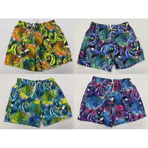 2026 Mới Họa Tiết Hoa 3D In Unisex Mùa Hè Thoải Mái Nhanh Khô Quần Short Đi Biển