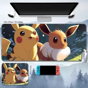 Văn Phòng Tiện Lợi Chuột Thảm Pokémon Anime Ngoại Vi Eevee Pokemon Bền Vững Bàn Phím Nhỏ Thảm Bàn Phụ Kiện Trò Chơi