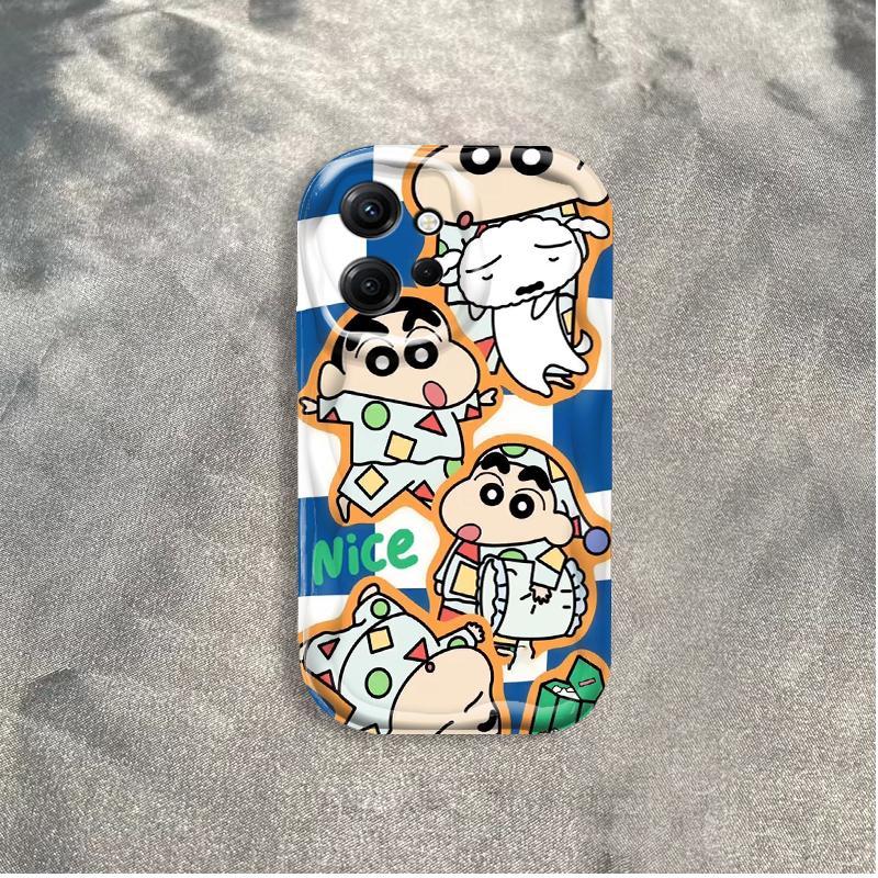 Thích hợp cho Redmi Note 12 4G Wave Soft Crayon Shin-chan Vỏ điện thoại chống sốc