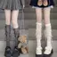 PNPIA- JK Nơ Sos Sweet Gothic Nữ Sos Phong Cách Đại Học Giữa Bê Sọc Bắp Sos Đầu Gối Sos Chân Stoings