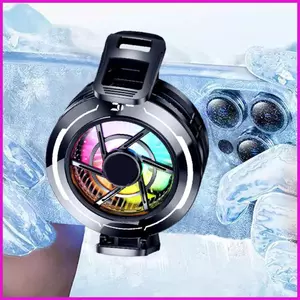 Quạt làm mát điện thoại từ tính Máy tính bảng làm mát với đèn RGB Quạt làm mát điện thoại di động dành cho nữ Game thủ Live lyuvn